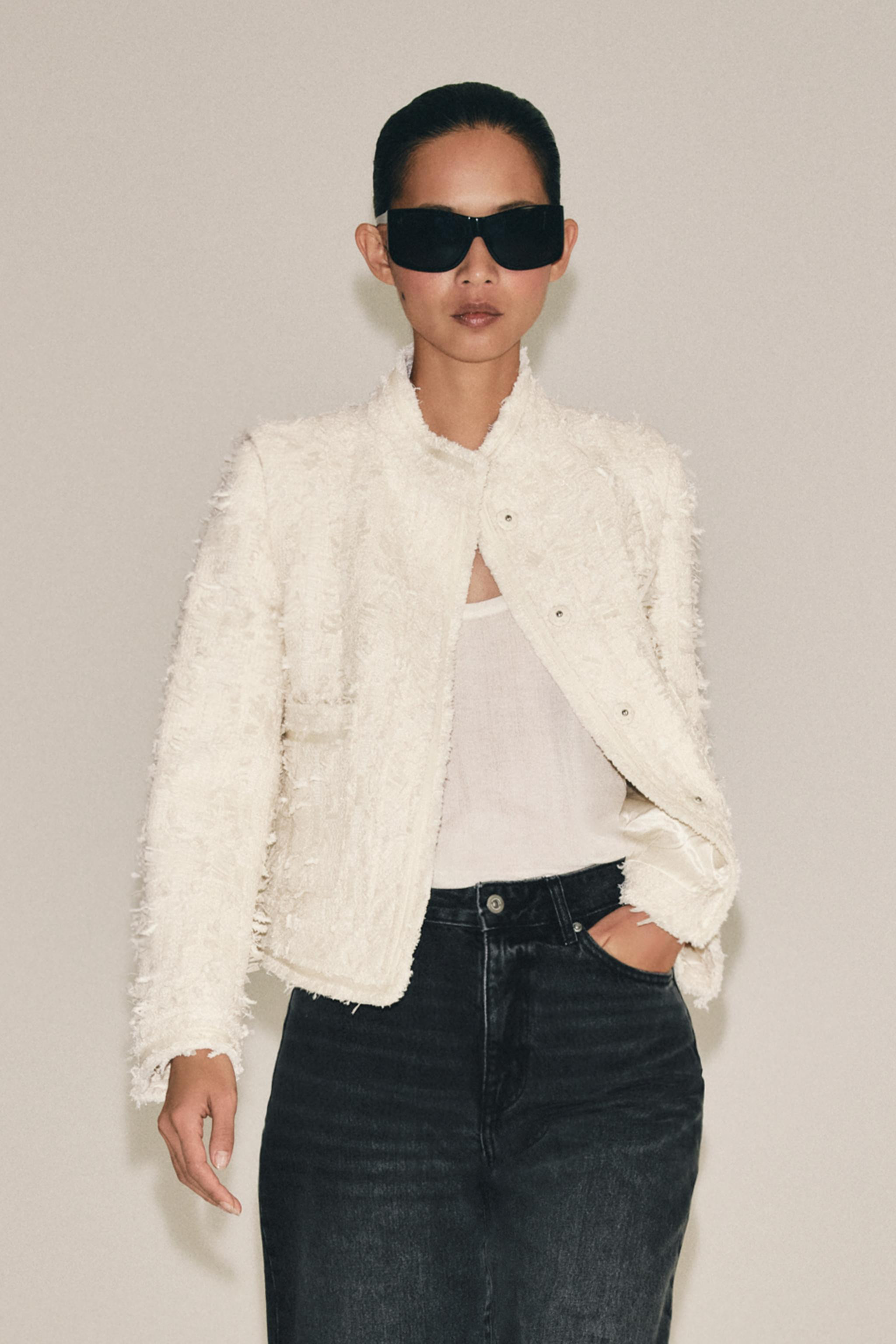 ZW COLLECTION HIGH-NECK JACKET | Zara US