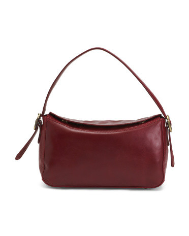 Leather Flap Over Shoulder Bag | TJ Maxx