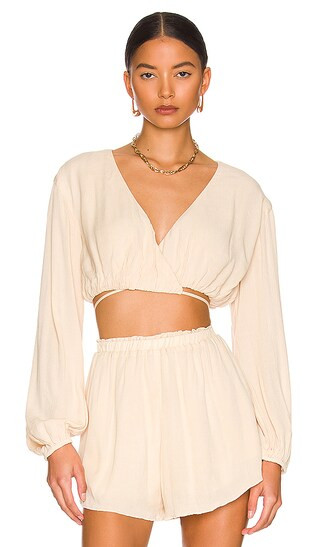 Hattie Top in Cream | Revolve Clothing (Global)