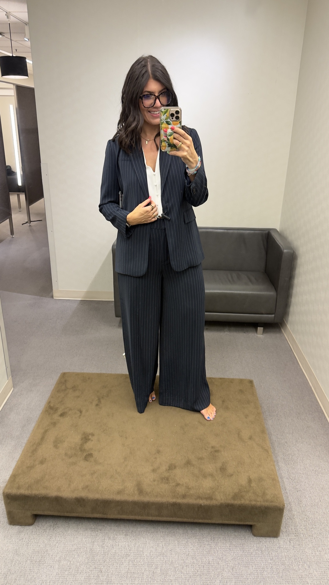Nordstrom Anniversary sale finds I had to try!
In a medium wide leg pants (the length!)
And 6 blazer
Tall girls the pants are for us!
Nordstrom, NSale, Anniversary sale, midsize fashion, workwear, blazer, pinstripe set, work outfit, women’s fashion 

#LTKStyleTip #LTKSaleAlert #LTKMidsize
