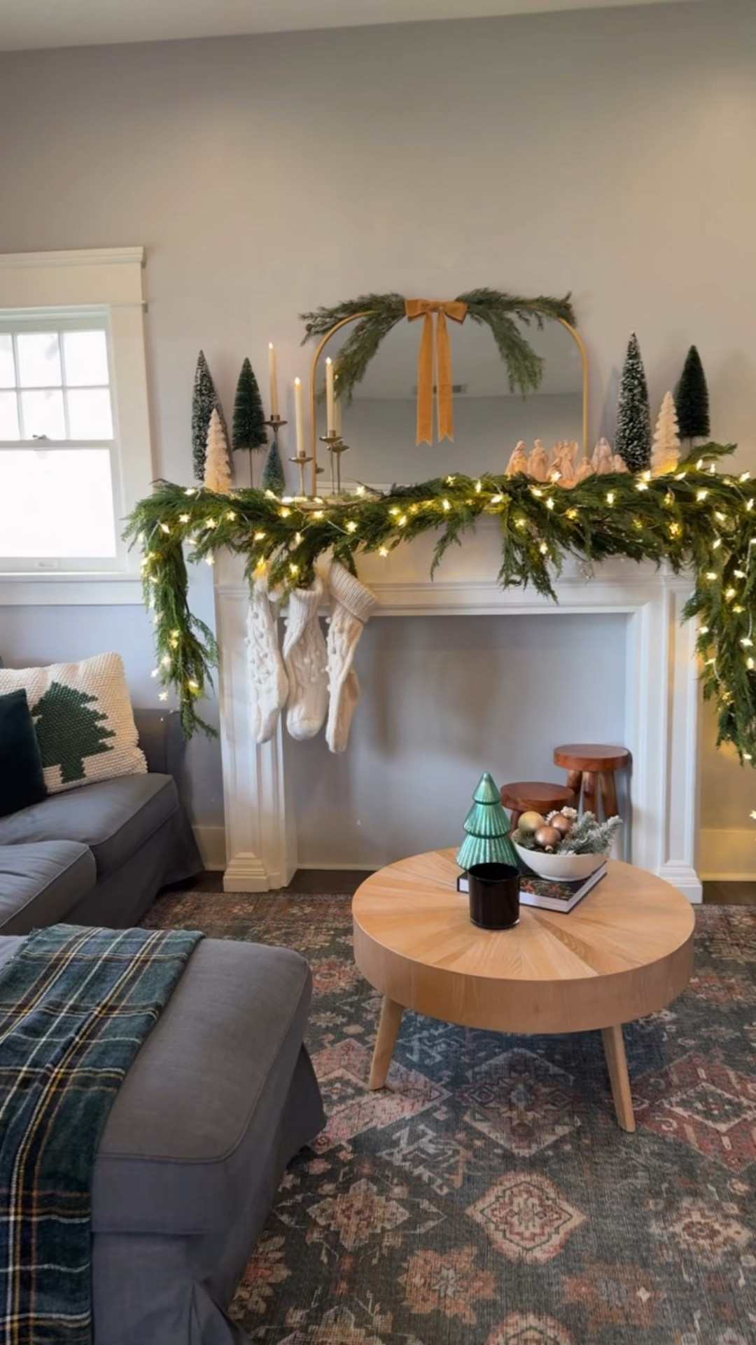 Green mantle decor 🎄 

#LTKSeasonal #LTKHome #LTKHoliday