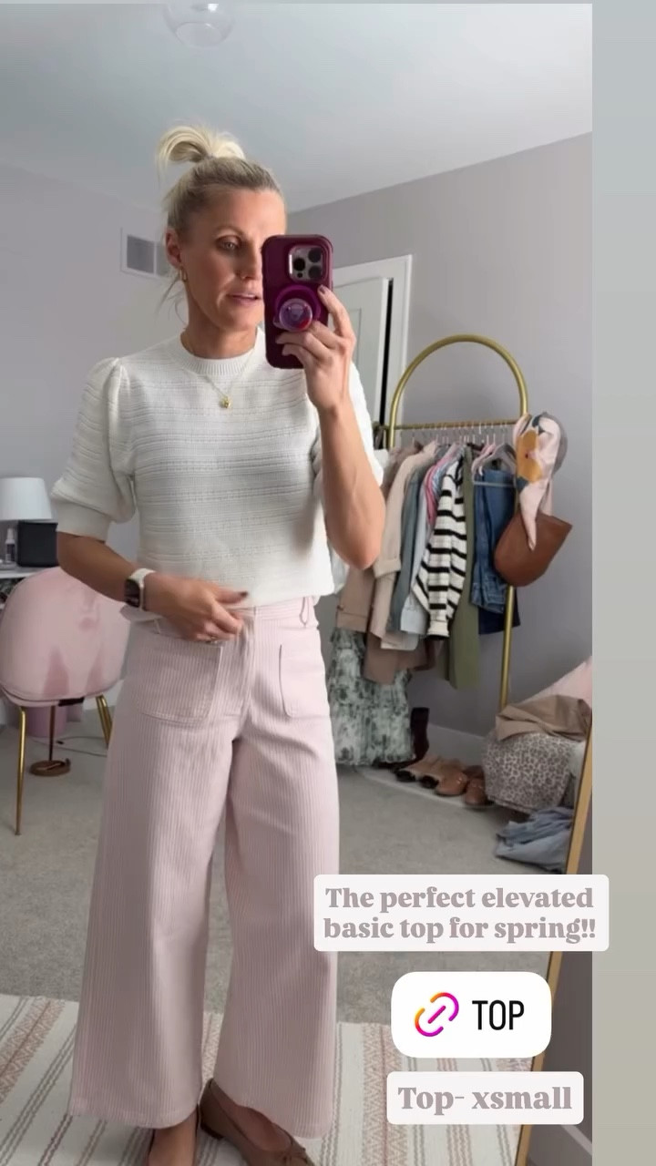 The perfect elevated basic top for spring!! Top- xsmall