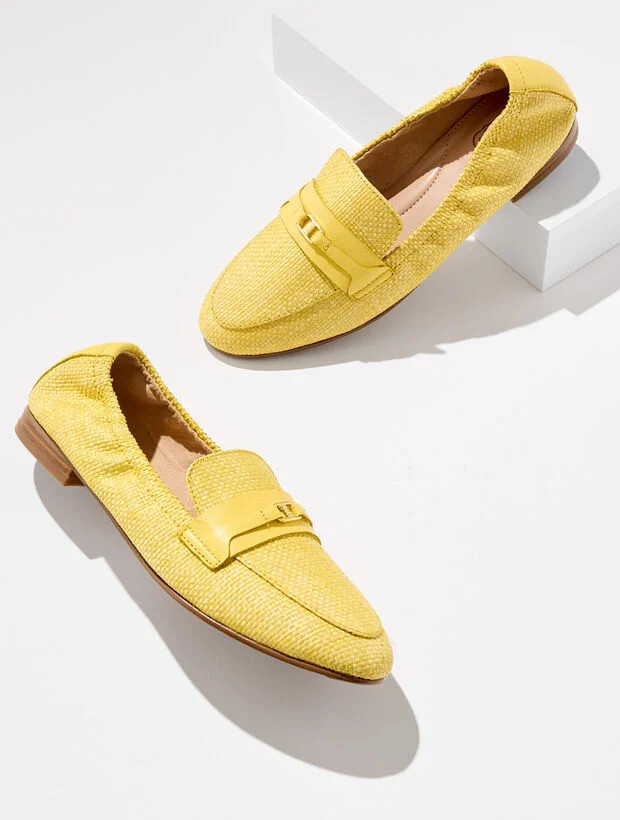 Katrina Bit Raffia Loafers | Talbots