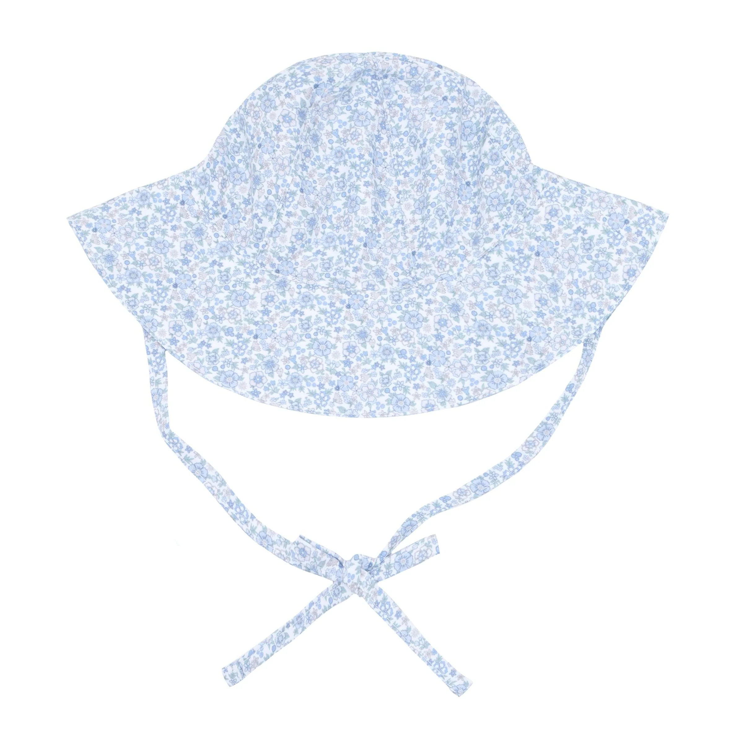 baby slate floral sun hat | Minnow
