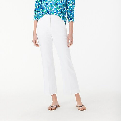 Hayden kickout crop pant in stretch linen | J. Crew US