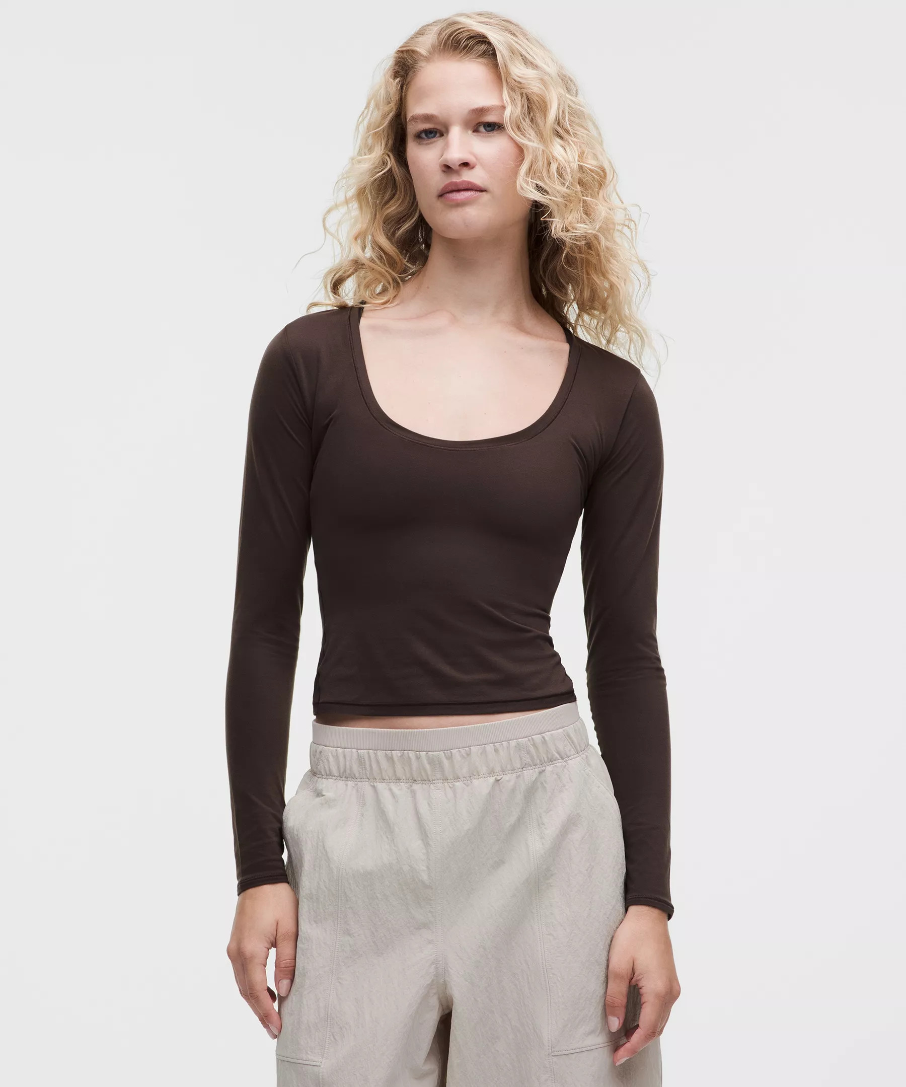 Wundermost Ultra-Soft Nulu Scoopneck Long-Sleeve Shirt | Lululemon (US)