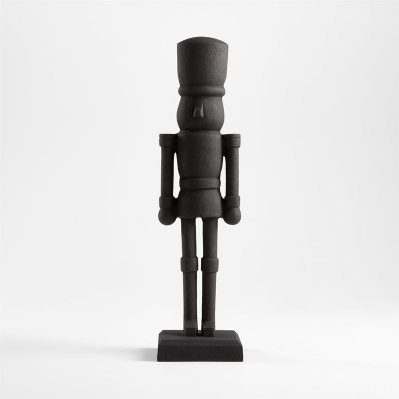18" Zinc Nutcracker Decoration + Reviews | Crate & Barrel | Crate & Barrel