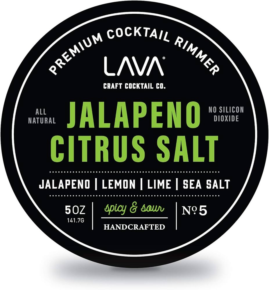 Amazon.com: LAVA Premium Jalapeno Citrus Margarita Salt Cocktail Rimmer, All Natural Spicy Margar... | Amazon (US)