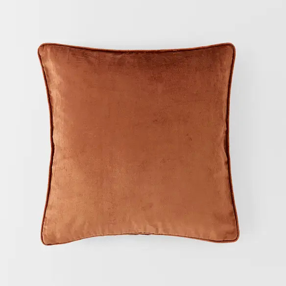 Margot Velvet Cushion - Clay | Bed Bath N' Table