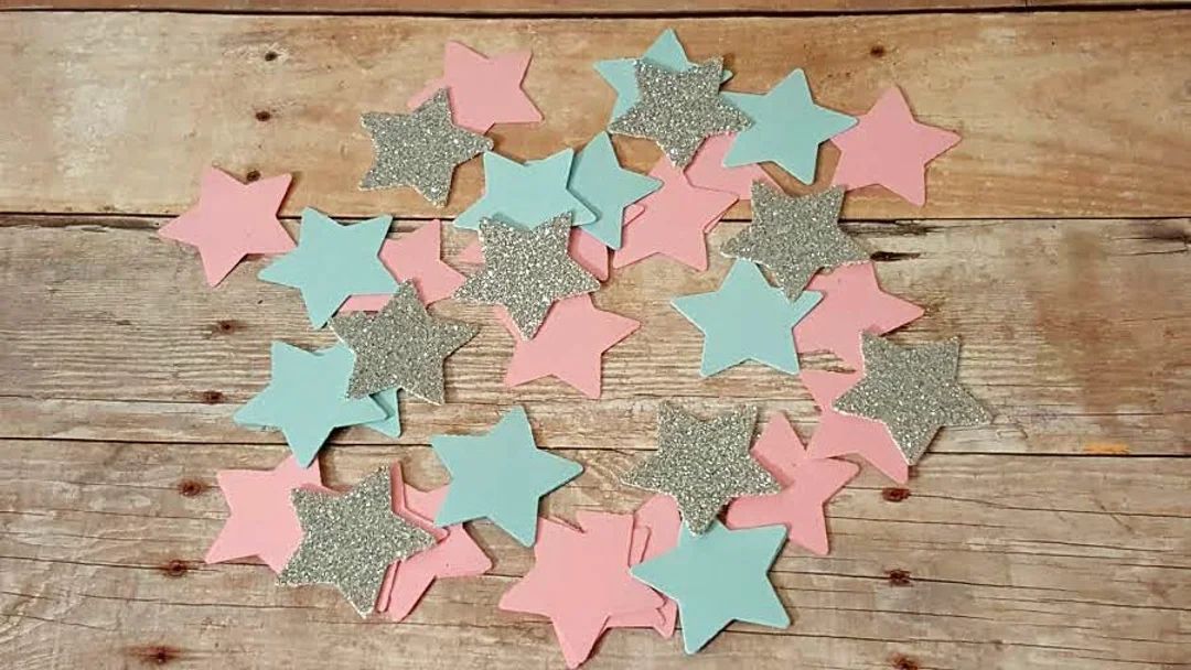 210 Gender Reveal Star Confetti Twinkle Little Star Gender Reveal Star Confetti Gender Neutral Sh... | Etsy (US)