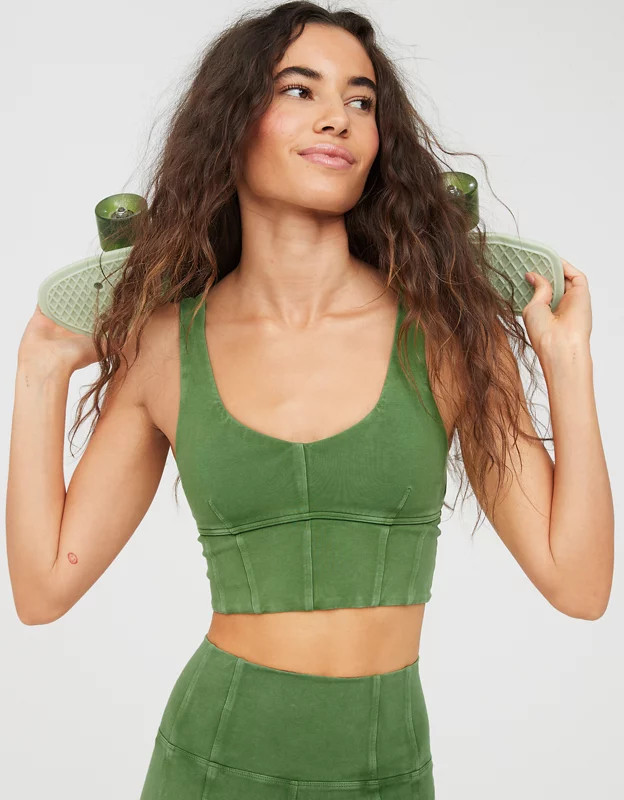 OFFLINE By Aerie OG Corset Longline Sports Bra | Aerie