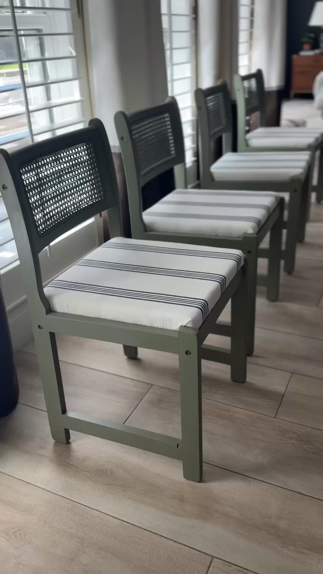 Here are all the things I used to refinish these chairs. You’ll just need a sheet of plywood for the seats. Have so much fun!! xo