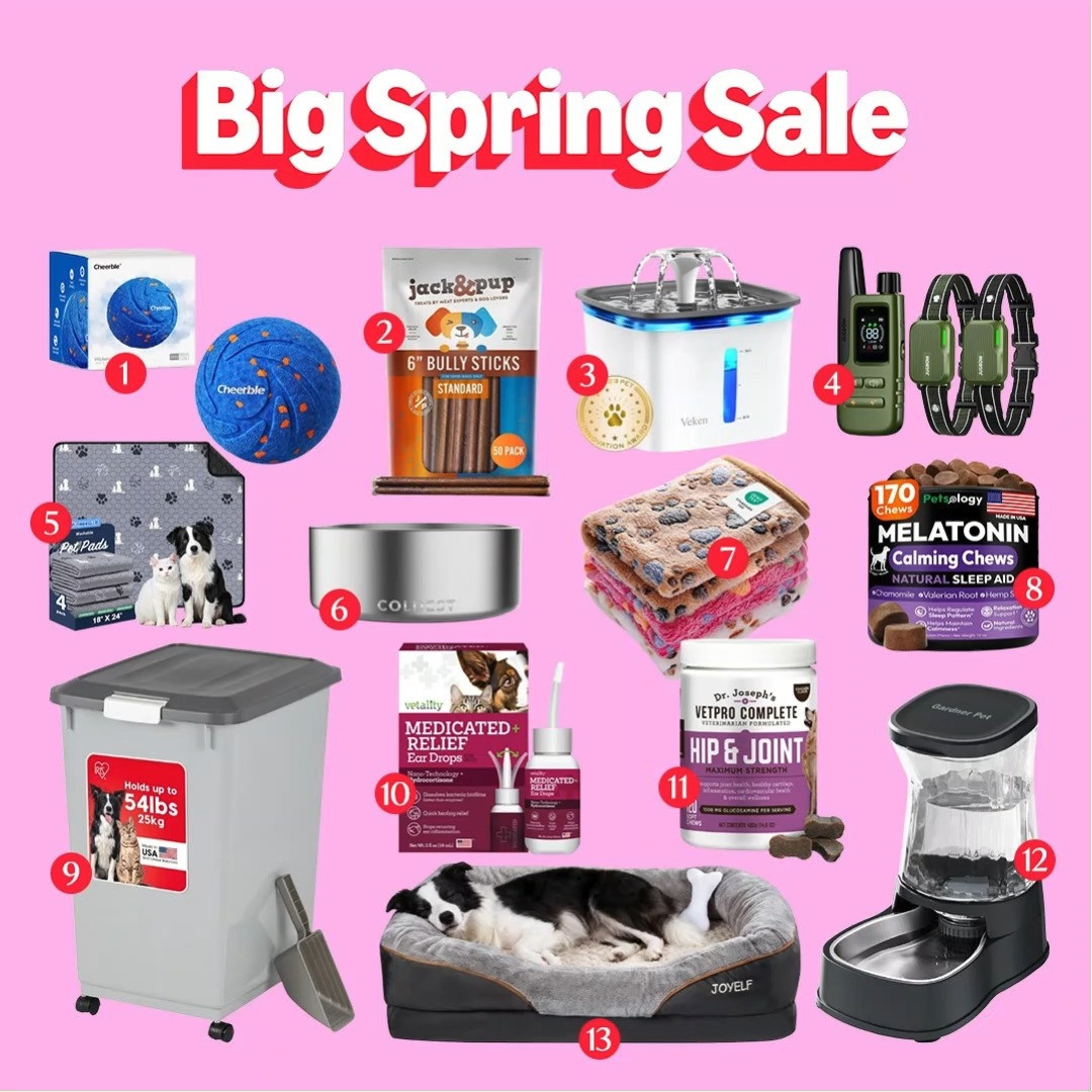 The Big Spring Sale on Amazon is here 🐶🐱✨—the perfect time to grab essentials and fun finds for your pets. From everyday supplies to toys and accessories, these picks help keep your dogs and cats happy and comfortable.
Whether you’re restocking or trying something new, now’s the best time to shop your must-haves. Don’t miss the Big Spring Sale on Amazon—save your favorites and treat your pets today 🐾💖
#LTKSaleAlert #LTKPets #LTKFinds #AmazonSpringSale #BigSpringSale #PetEssentials #DogLovers #CatLovers #PetFinds #AmazonFinds #PetCare #DogLife #CatLife #PetSupplies #FurBaby #PetLove #HappyPets #TrendingNow 

 