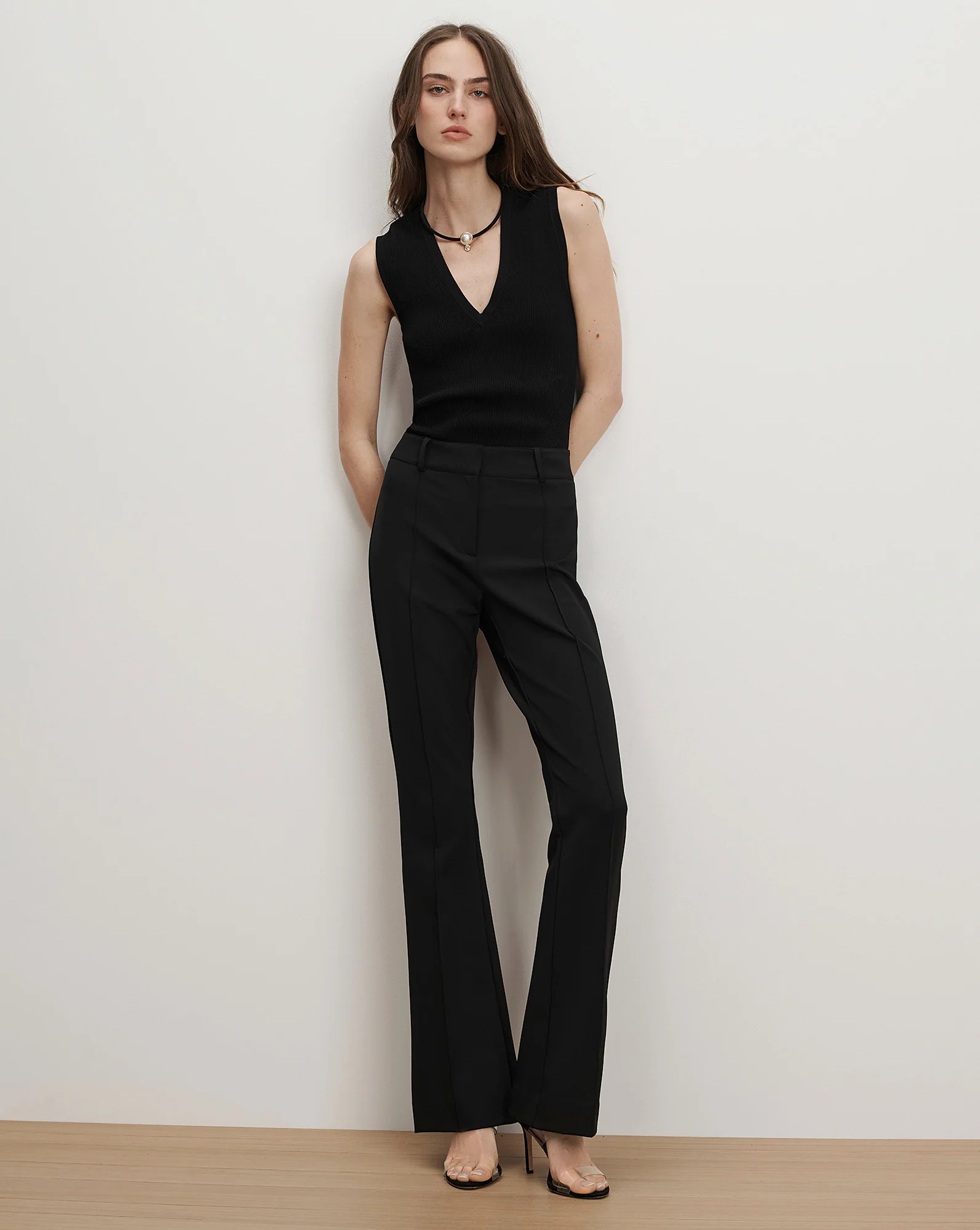 Hibiscus Slim-Flare Pant | Veronica Beard