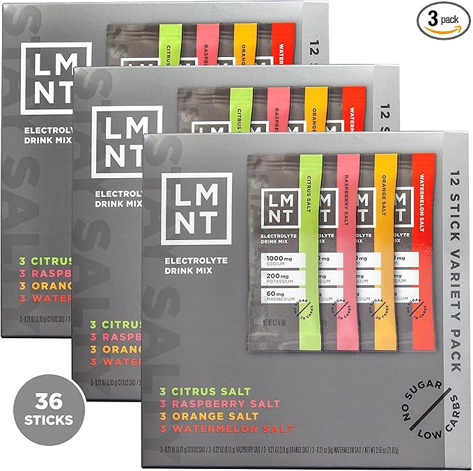 LMNT Zero Sugar Electrolytes - Variety Pack Bundle | Drink Mix | 36-Count | Amazon (US)