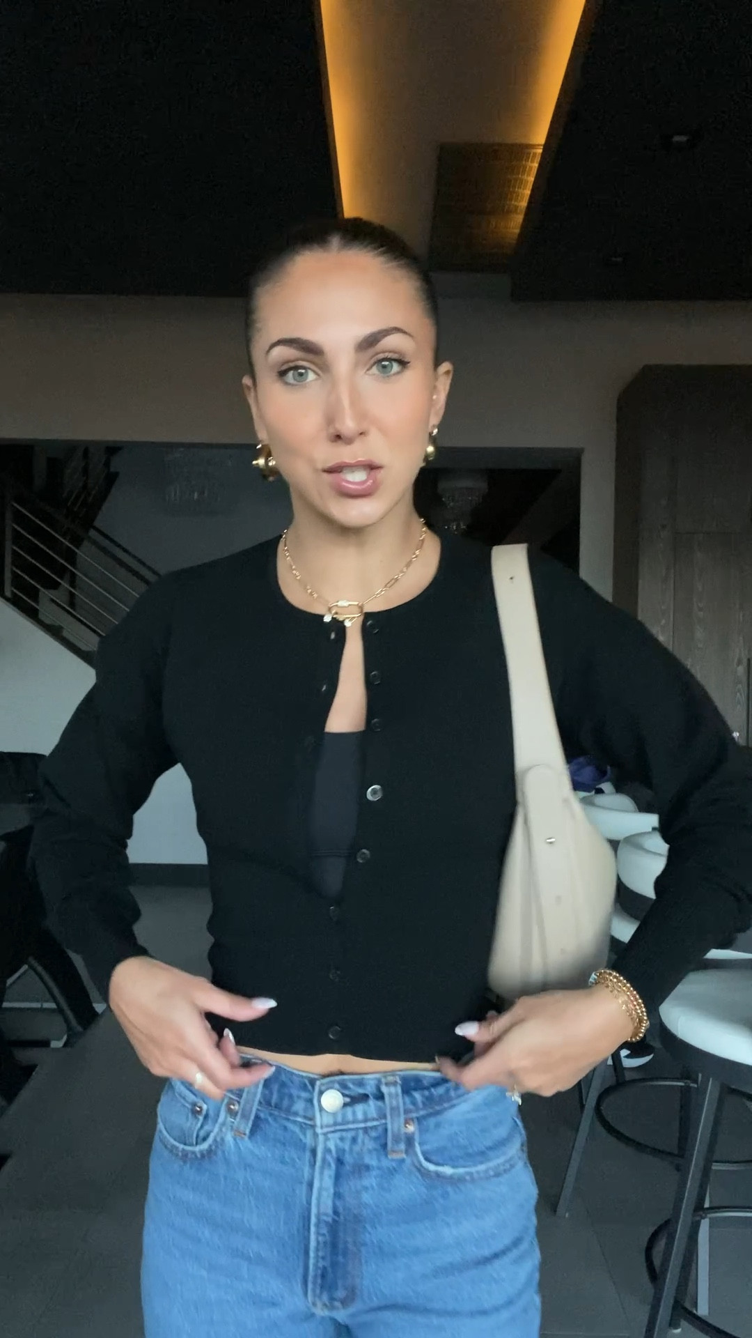 Love the shape of this sweater cardigan 😍 they have other colors too! 

#LTKStyleTip #LTKWorkwear