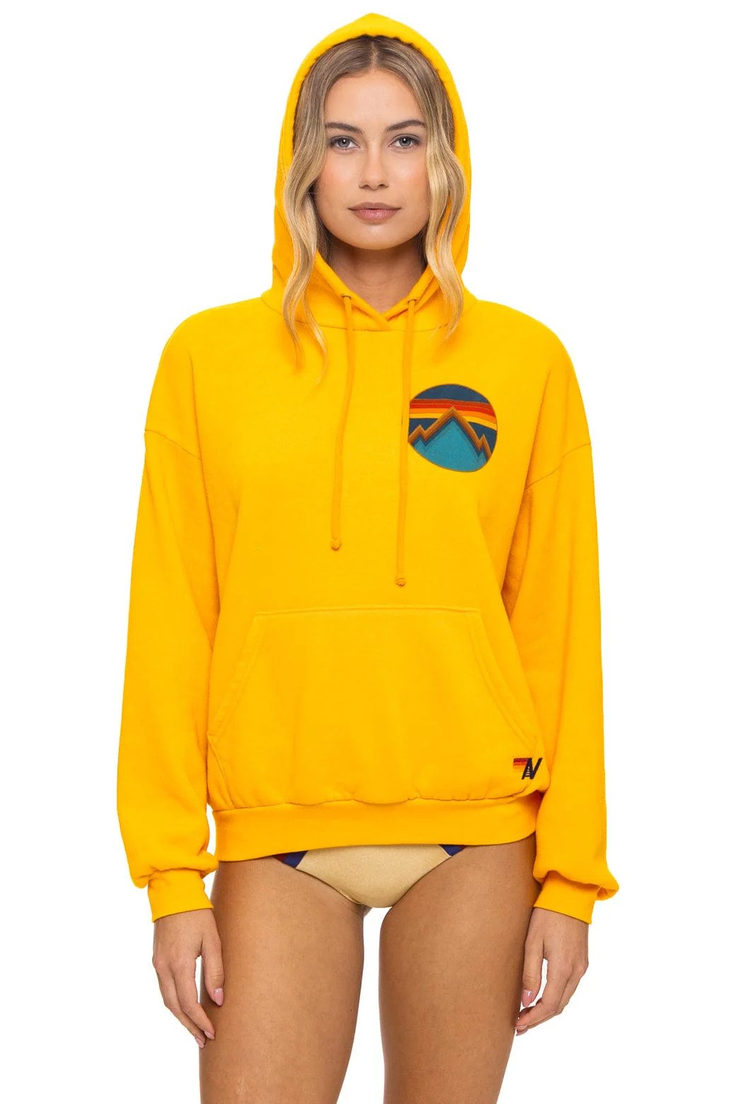 ALL SEASONS RELAXED PULLOVER HOODIE - GOLD | Aviator Nation