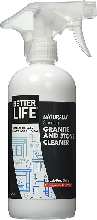 Better Life Granite Cleaner and Polish - Stone Countertop Cleaner for Marble, Quartz, Slate, Conc... | Amazon (US)