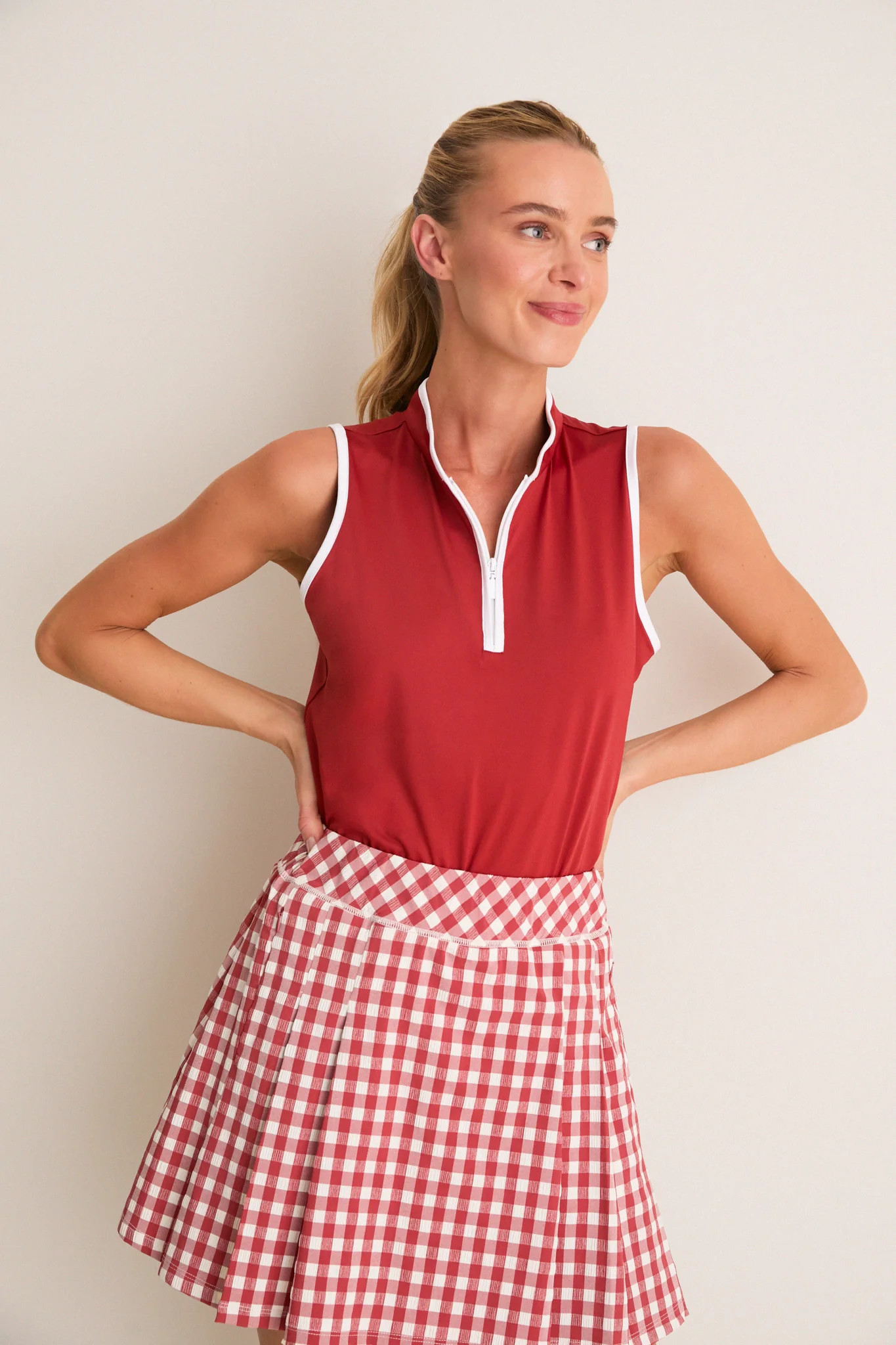 Clay Sleeveless Performance Jersey Connors Mock Neck | Tuckernuck (US)