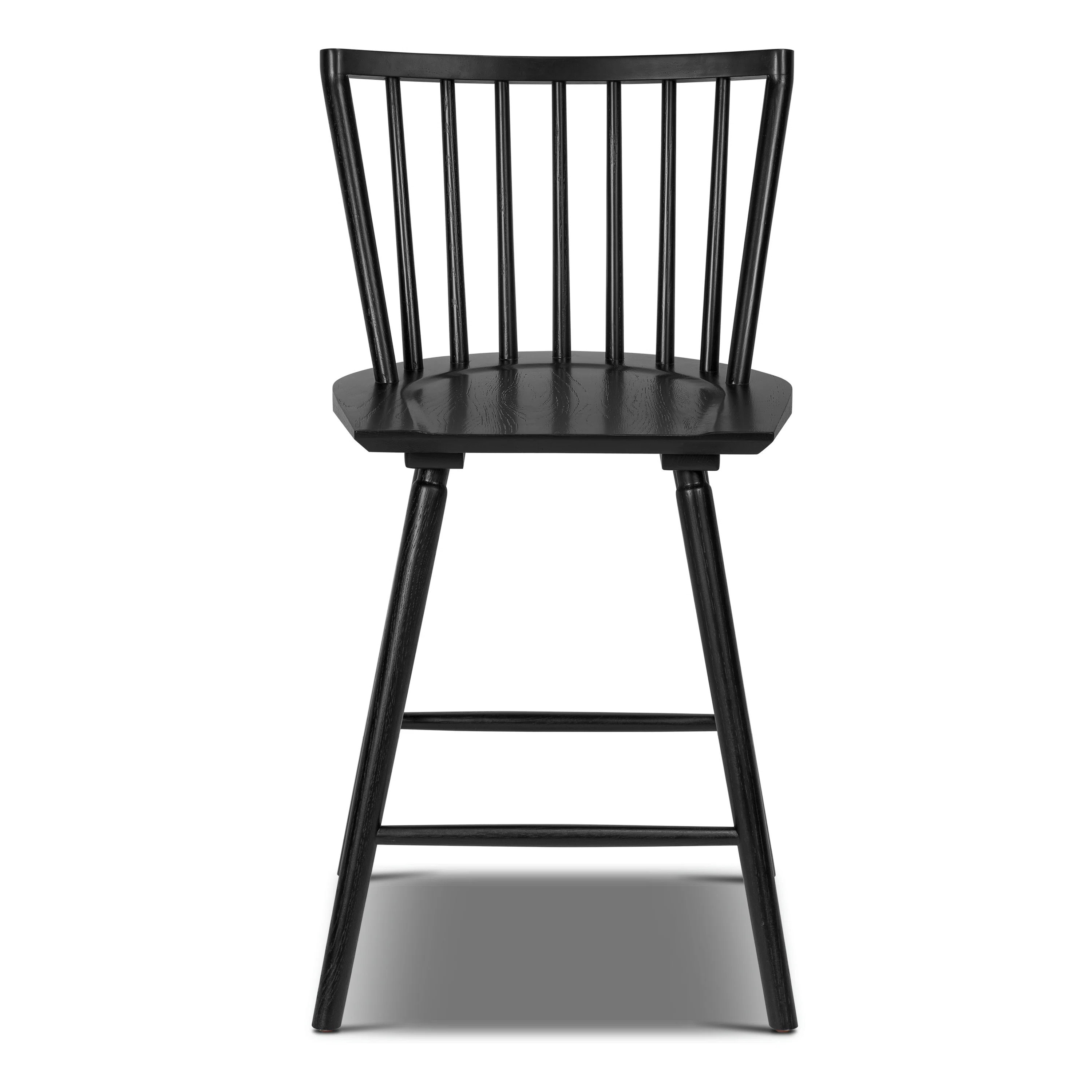 Talia 24" Solid Wood Counter Stool In Black | Wayfair North America