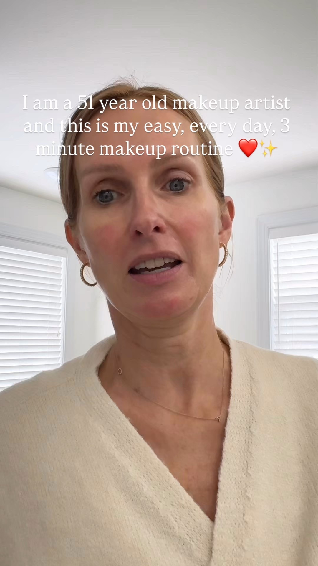 “My easy 3-minute everyday makeup 💄
This is my real-life routine for mornings when I want to look polished, fresh, and put together—without overthinking it.
Skin prep always comes first, then a few strategic products to even things out, define the face, and add a little glow.
No heavy layers, no complicated steps—just makeup that works for dry, mature skin and real life.

Colors used:

Eyeshadow : 26
Foundation : 305N
Blush: Cheer 
Lipgloss: Reveal 90

#LTKgrwm #LTKmorningroutine #LTKOver40