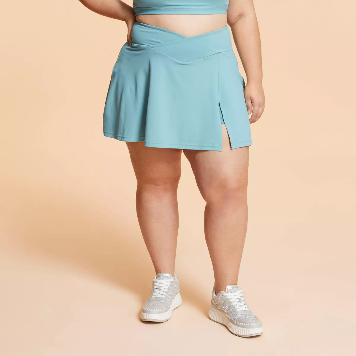 Blogilates Women's Crisscross Slit High-Rise Skort | Target