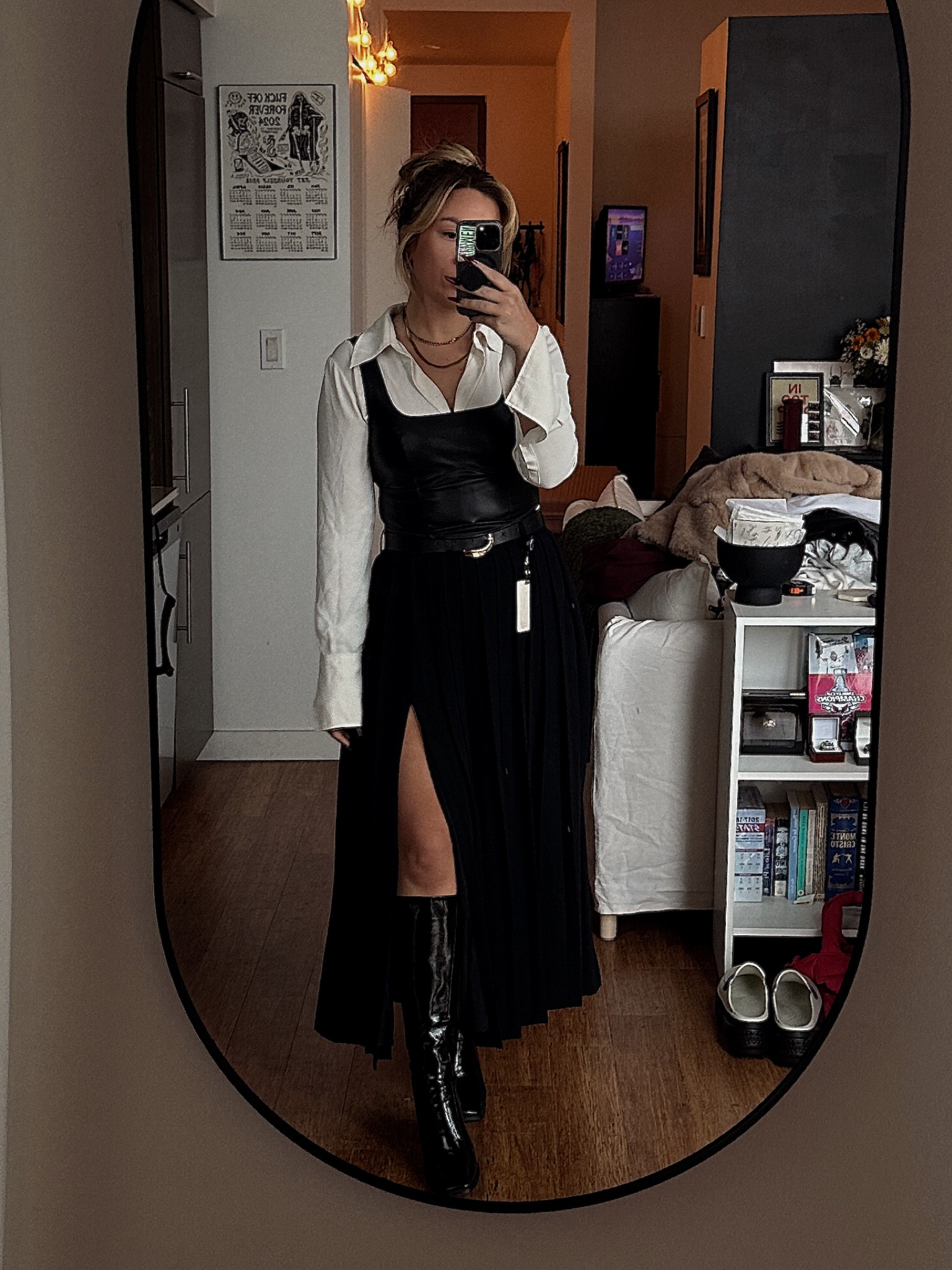 shirt - h&m
corset - target
skirt - abercrombie
belt - lulus
boots - princess polly

#LTKStyleTip #LTKWorkwear #LTKSeasonal