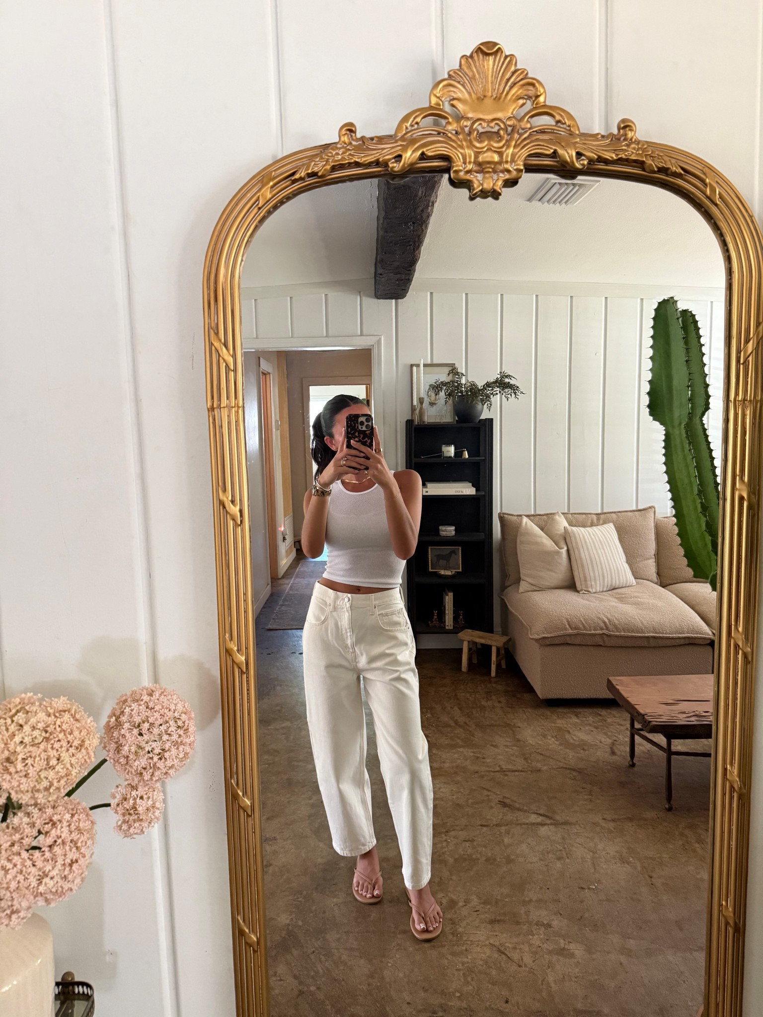 Size 27 in jeans for relaxed fit | size youth medium in tank! 