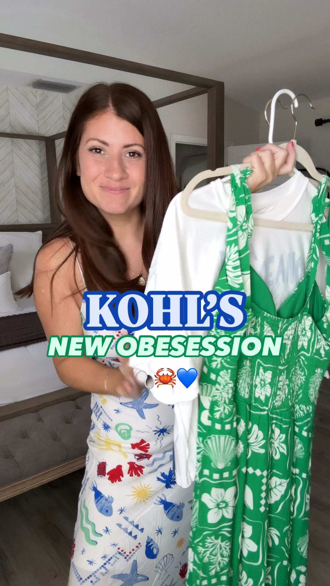 Blown away by these super cute summer styles at Kohls! 💙🌴🐚🦀  The cutest prints and colors! And the best part is- they are all on sale! 

Follow me for more affordable fashion and outfit inspo! 

Wearing:
Green dress- medium 
White dress- medium 
Tee- small
Pants- 4

#LTKSaleAlert #LTKStyleTip #LTKOver40