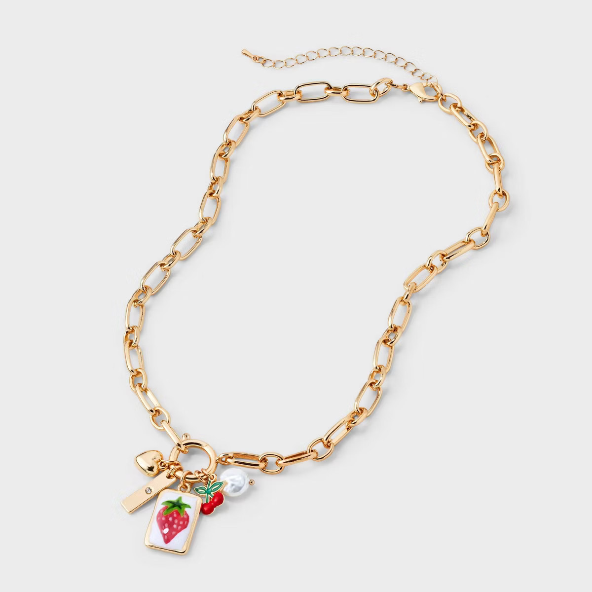 Fruit Charm Cluster Necklace - Universal Thread™ Gold | Target