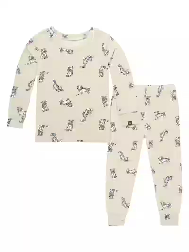 Modern Moments by Gerber Toddler Neutral Super Soft Pajama Set, 2-Piece, Sizes 12 Months-5T | Walmart (US)