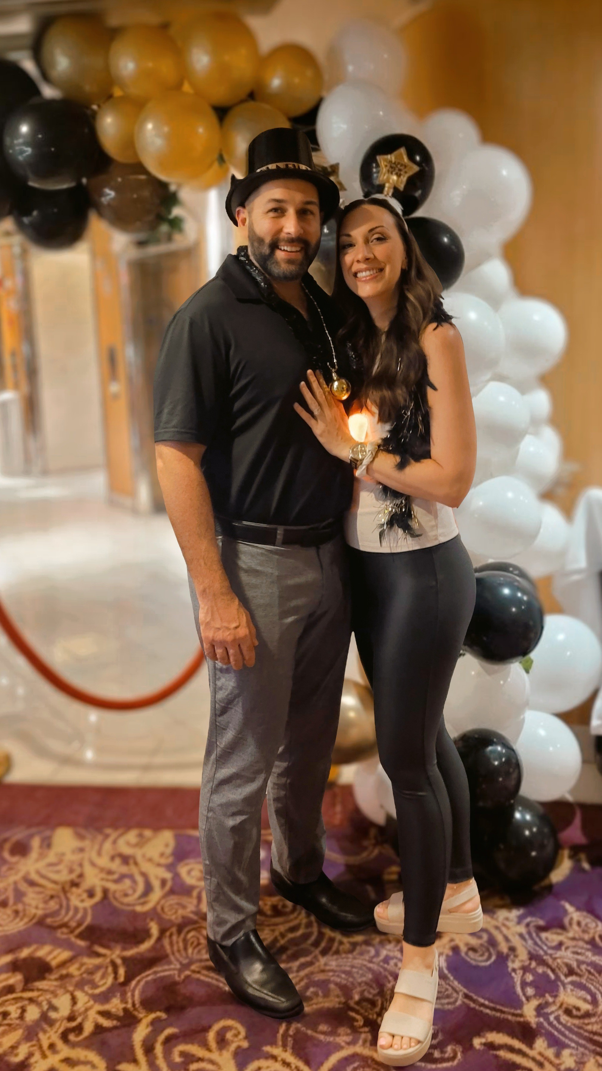 Late-night NYE vibes on board ✨🥂After a full port day in Roatán and a fancy dinner, I changed into the comfiest combo for ringing in the New Year on the ship. Faux leather leggings, a simple tank, and my trusty Crocs = zero regrets. When you’re cruising, comfy-but-cute always wins—especially when the party goes late 💃🏼Linked everything I packed + actually wore 👇#NYEOnACruise #RoyalCaribbeanLife #CruiseStyle #CruiseOutfits#ComfyButCute #TravelOutfits #VacationStyle#FauxLeatherLeggings #CruiseFashion#WhatIWore #LTKTravel #LTKStyle#WesternCaribbeanCruise #PortDayToParty#MomStyle #Over40Style #RealLifeStyle

#LTKOver40 #LTKTravel