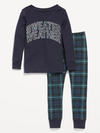 Unisex Snug-Fit Printed Pajama Set for Toddler & Baby | Old Navy (US)