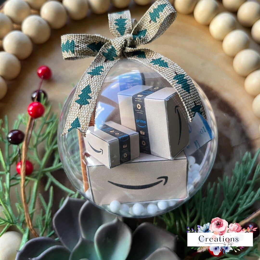 Amazon Ornament Mini Shipping Boxes Packages Ornament Funny - Etsy | Etsy (US)