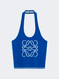 X Paulas Ibiza Halter Top Blue  | The Webster | The Webster