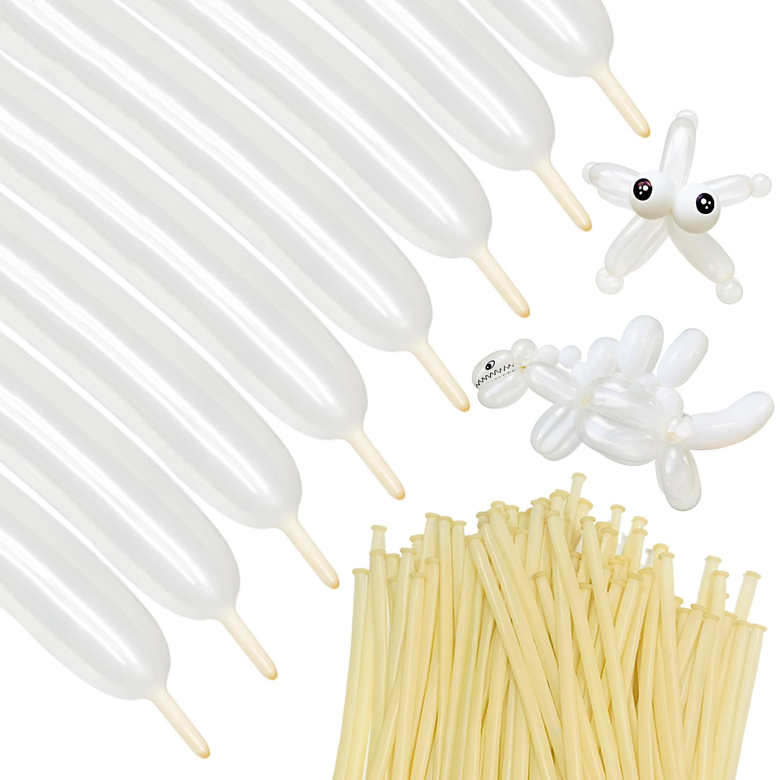260 Balloons Clear, Thickening Long Balloons for Tying Arch, Twisting Latex Animals Magic Modelin... | Amazon (US)
