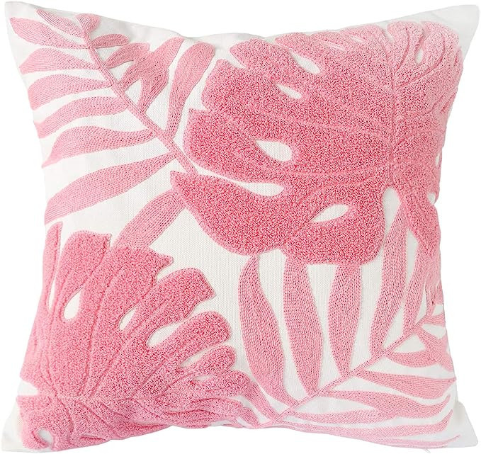 Hodeco Embroidery Throw Pillow Covers 18x18 Inches Floor Pillow Cover for Couch Bed Room Chair 10... | Amazon (US)