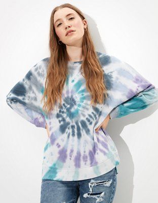 AE Forever Oversized Crew Neck Sweatshirt | American Eagle Outfitters (US & CA)