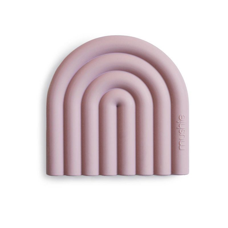 Mushie Rainbow Teether - Mauve | Target