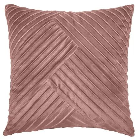 Better Homes & Gardens Textured Velvet Pillow, 20''x20'', Blush | Walmart (US)