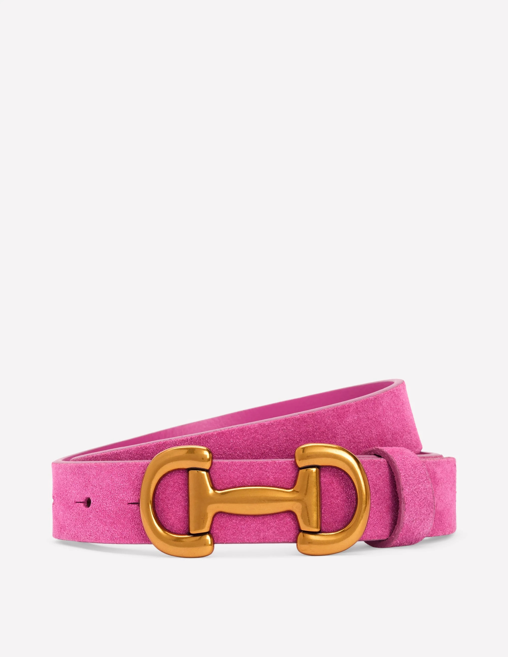 Iris Snaffle-Trim Leather Belt-Pink Peony | Boden DE