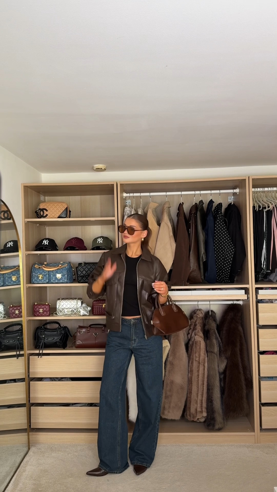 Outfit inspo, outfit inspiration, autumn outfits, denim jeans, blue jeans, casual outfits, leather jacket, brown jacket

#LTKautumn #LTKeurope