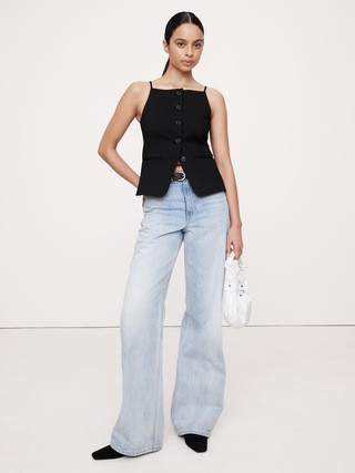 Everywhere Ponte Vest Top | Banana Republic (US)