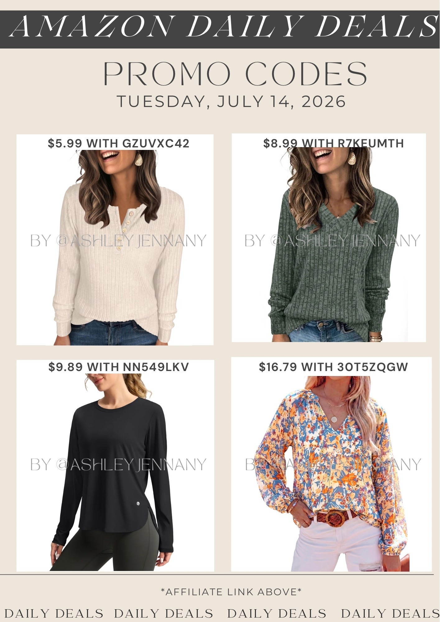 Amazon deals

#LTKSaleAlert #LTKMidsize #LTKootd