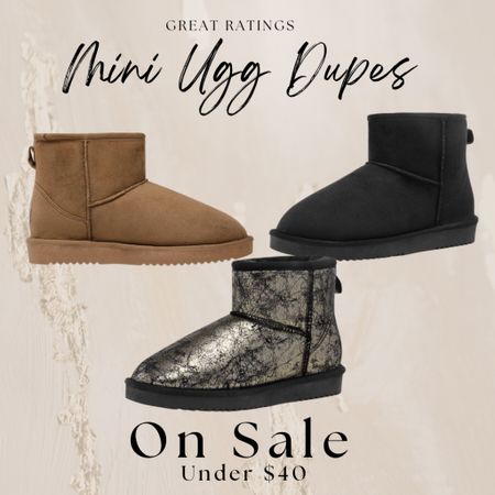 Mini ugh dupes!! Besides the price that’s 1/4 of the uggs! They are actually in stock at the moment! 

#miniuggs #miniuggdupes #dupes #thisnotthat #uggs #uggsale #deals #sales #boots
#cybermondaydeals #blackfriday #cybermonday #giftguide #holidaydress #kneehighboots #loungeset #thanksgiving #earlyblackfridaydeals #walmart #target #macys #academy #under40  #LTKfamily #LTKcurves #LTKfit #LTKbeauty #LTKhome #LTKstyletip #LTKunder100 #LTKsalealert #LTKtravel #LTKunder50 #LTKhome #LTKsalealert #LTKHoliday #LTKshoecrush #LTKunder50 #LTKHoliday
#under50 #fallfaves #christmas #winteroutfits #holidays #coldweather #transition #rustichomedecor #cruise #highheels #pumps #blockheels #clogs #mules #midi #maxi #dresses #skirts #croppedtops #everydayoutfits #livingroom #highwaisted #denim #jeans #distressed #momjeans #paperbag #opalhouse #threshold #anewday #knoxrose #mainstay #costway #universalthread #garland 
#boho #bohochic #farmhouse #modern #contemporary #beautymusthaves 
#amazon #amazonfallfaves #amazonstyle #targetstyle #nordstrom #nordstromrack #etsy #revolve #shein #walmart #halloweendecor #halloween #dinningroom #bedroom #livingroom #king #queen #kids #bestofbeauty #perfume #earrings #gold #jewelry #luxury #designer #blazer #lipstick #giftguide #fedora #photoshoot #outfits #collages #homedecor


#LTKshoecrush #LTKsalealert #LTKGiftGuide
