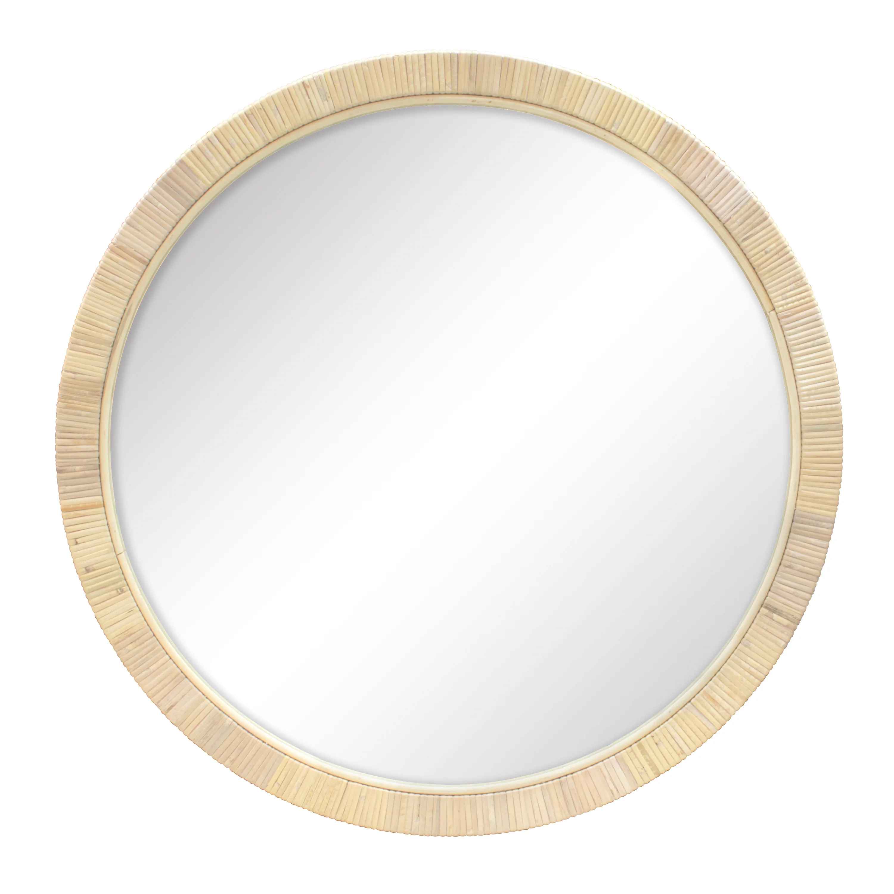 Better Homes and Gardens 28 inch Rattan Round Wall Mirror - Walmart.com | Walmart (US)