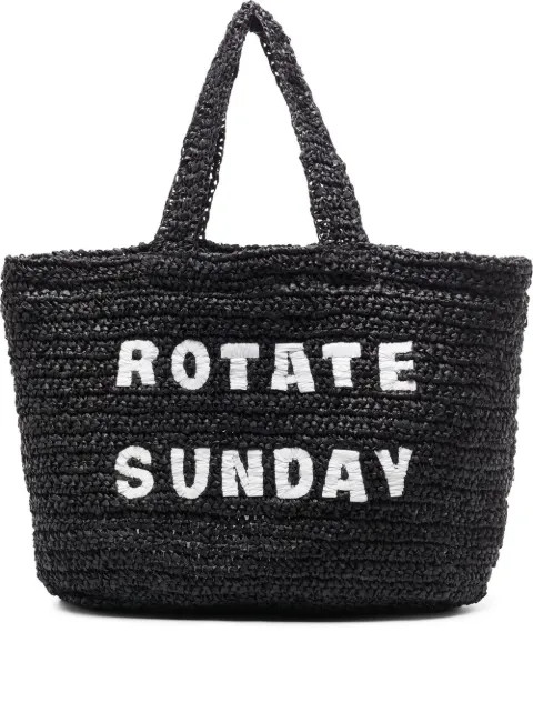 ROTATE Neeti Raffia Tote Bag - Farfetch | Farfetch Global