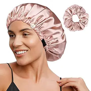 YANIBEST Satin Bonnet Silk Bonnet Hair Bonnet for Sleeping Hair Bonnets for Women Curly Natural H... | Amazon (US)