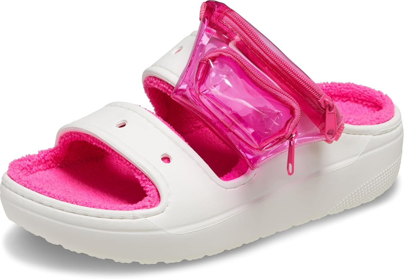 Crocs Unisex-Adult Classic Cozzzy Towel Sandals | Fuzzy Slippers Slide | Amazon (US)