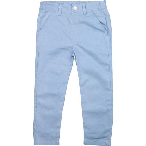 Blue Cotton Twill Pants | Cecil and Lou